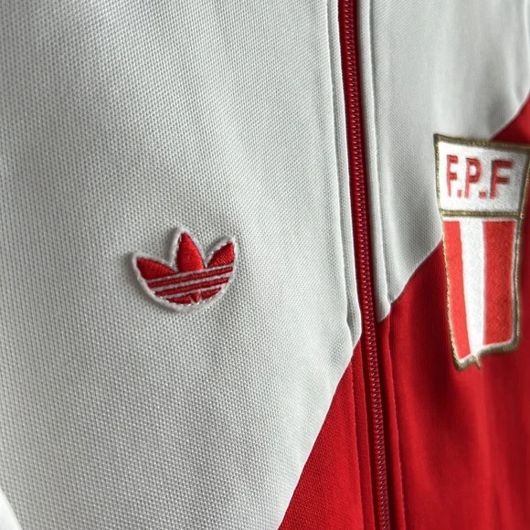 Vintage 70's-80's Original Adidas F.P.F Peru Soccer Classic Running Jacket - Picture 5 of 7